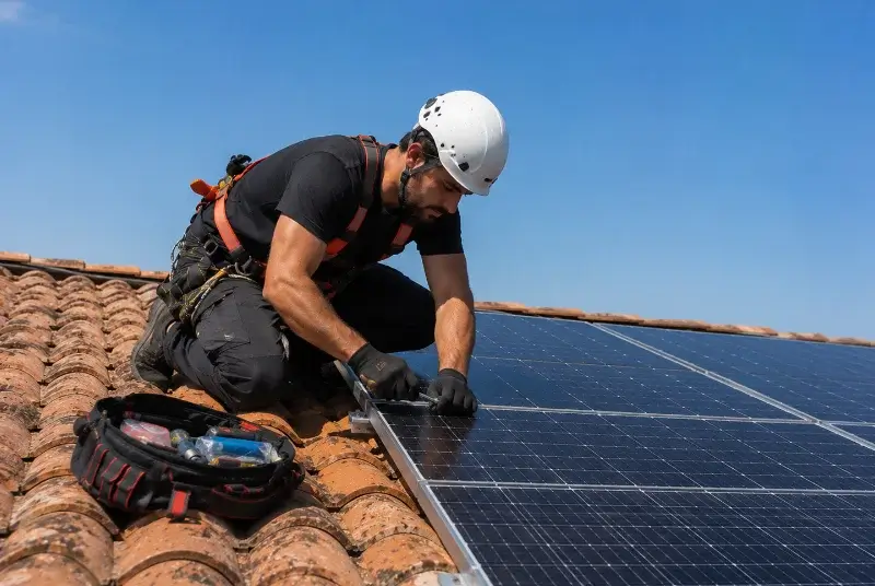 Maintenance et monitoring de panneaux solaires à Frangy