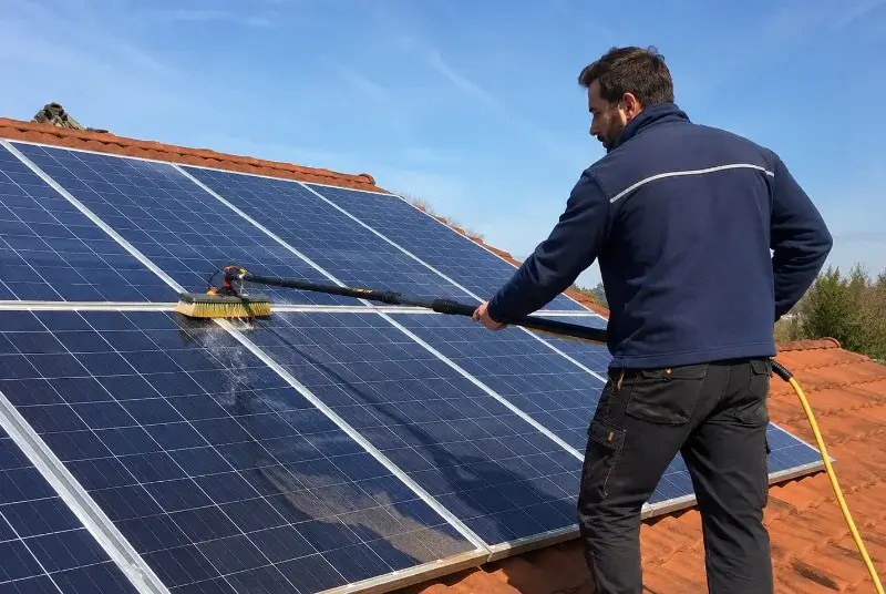 Nettoyage et entretien de panneaux solaires à Frangy